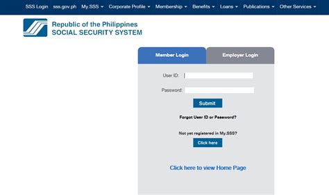 sss employee login portal